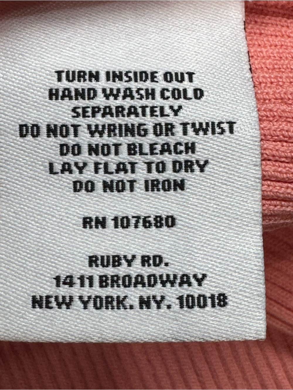 Ruby Rd. Peach Pink Embellished Tank Top Small Ribbed Knit - Picture 12 of 13